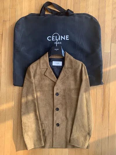 celine x hedi slimane brown leather jacket|hedi slimane clothing.